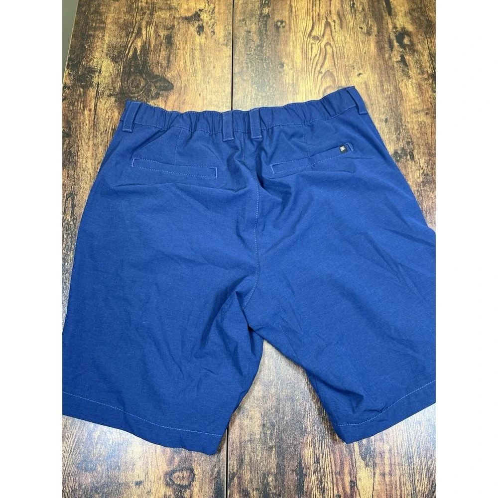 Banana Republic Core Temp Shorts Mens 34 Navy Blue Stretch Casual Golf Resort